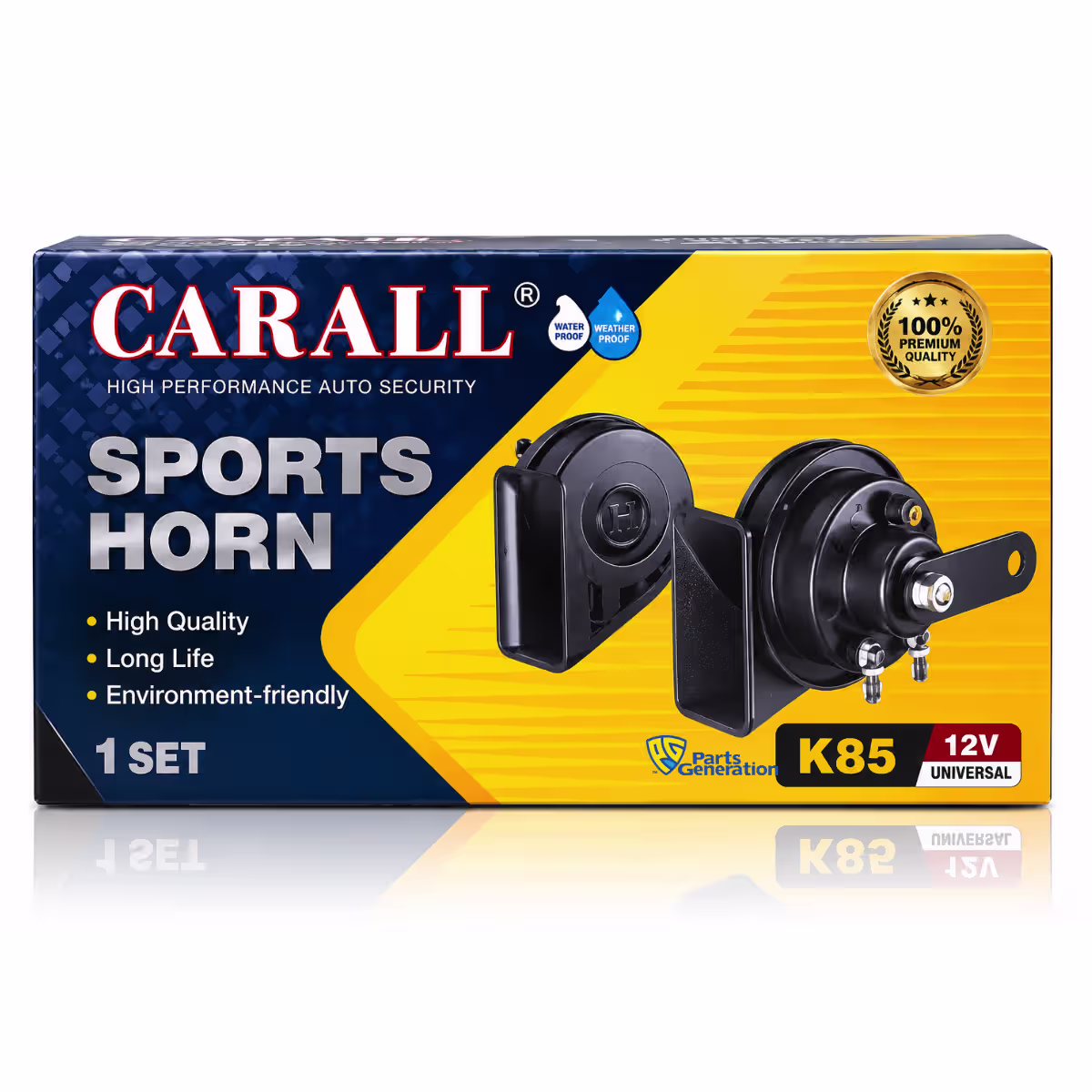 CARALL SPORTS TRUMPET HORN DOUBLE PIN 1BOX